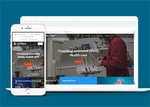 宽屏牙科诊所医疗网站模板下载 - 淘金派资源网