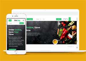 简洁生活食品电商类网站模板下载 - 淘金派资源网