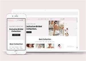 简洁婚纱定制电子商务网站模板 - 淘金派资源网