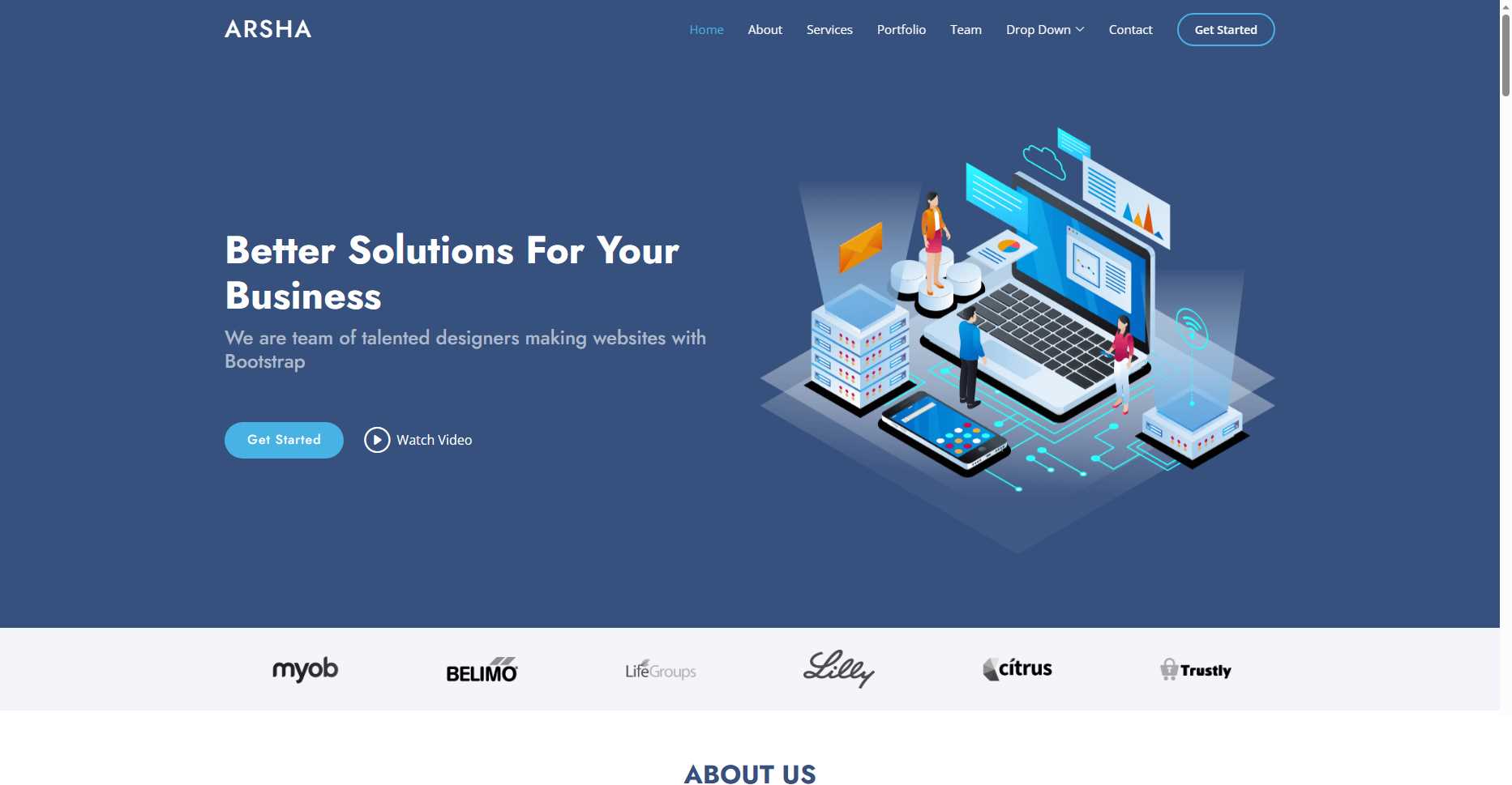 bootstrap模板分享可用于企业站等多种网站都实用 - 淘金派资源网