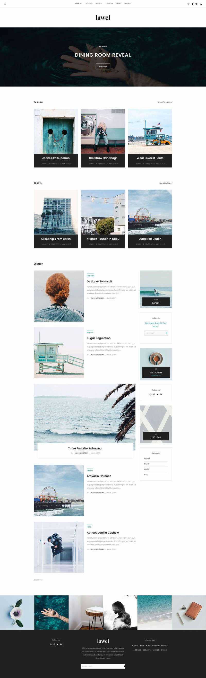 BootStrap5旅游图文相册博客HTML模板 - 淘金派资源网
