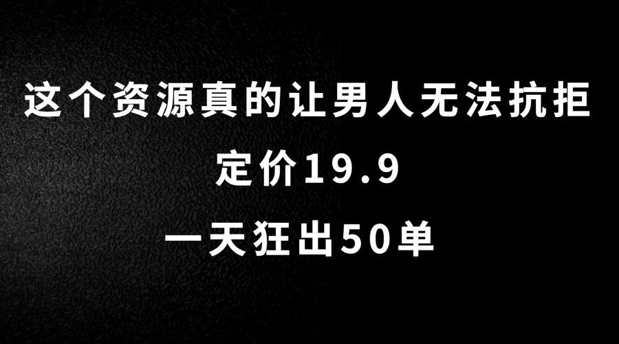 这个资源真的让男人无法抗拒，定价19.9，一天狂出50单，导航语音包变现玩法详细拆解 - 淘金派资源网