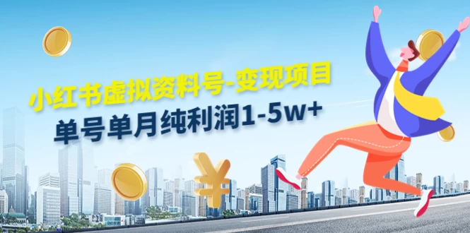 虚拟资料号变现项目，单月单号纯利润1W+，实操玩法分享 - 淘金派资源网