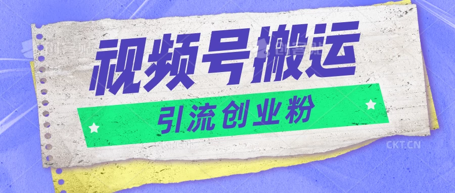 视频号搬运去重，单日引流200+创业粉，日入1000+ - 淘金派资源网