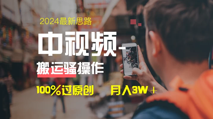 中视频新思路，双重去重100%过原创，一键分发多平台变现，简单无脑，日入1000+ - 淘金派资源网
