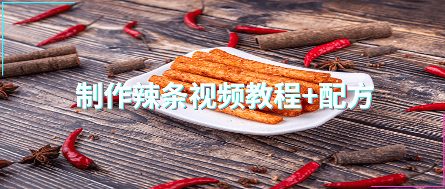 制作辣条视频教程+配方 - 淘金派资源网