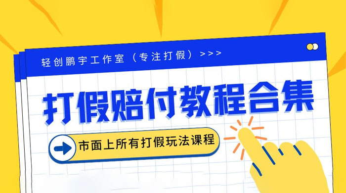 2023年全套打假合集，集合市面所有正规打假玩法 - 淘金派资源网