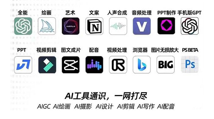 AIGC 全能特训营第 3 期：一次掌握 14 大主流 AI 工具，AI 工具通识，一网打尽 - 淘金派资源网