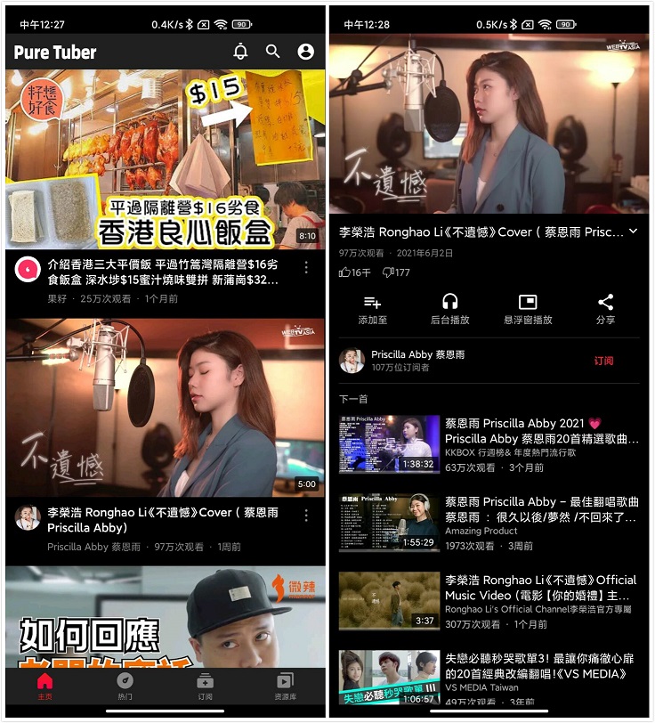 油管纯净版 Pure Tuber v2.15.20.103 解锁VIP - 淘金派资源网