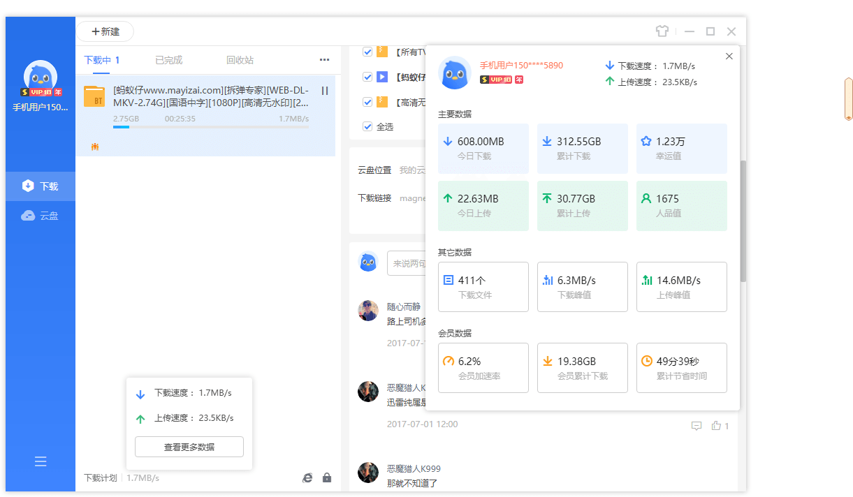 迅雷11 v11.1.12.1692 去广告SVIP绿色精简最终版 - 淘金派资源网