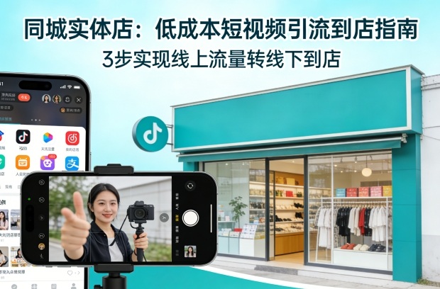 同城实体店，如何低成本把客户从短视频带到线下门店 - 淘金派资源网
