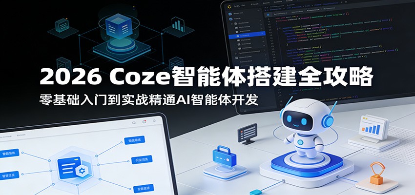 2026 Coze智能体搭建全攻略：零基础入门到实战精通AI智能体开发 - 淘金派资源网