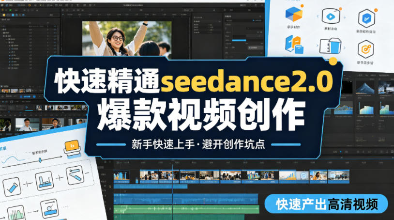 快速精通seedance2.0爆款视频创作，快速产出高清视频，避开大量创作坑点，新手也能快速上手 - 淘金派资源网