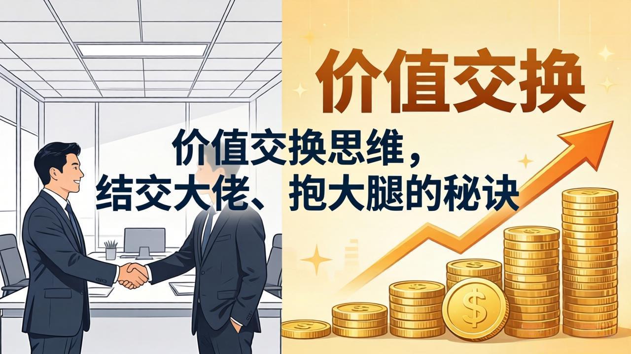 某付费文章：价值交换思维，结交大佬、抱大腿的秘诀 - 淘金派资源网