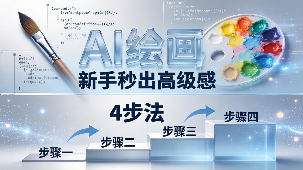 AI绘画入门别再硬磕了！即梦4步法：万能提示词公式+BRTR框架，新手秒出高级感 - 淘金派资源网