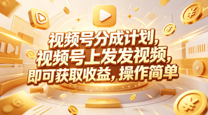 视频号分成计划，599元众筹的Red团队课程，视频号上发发视频，即可获取收益，操作简单 - 淘金派资源网
