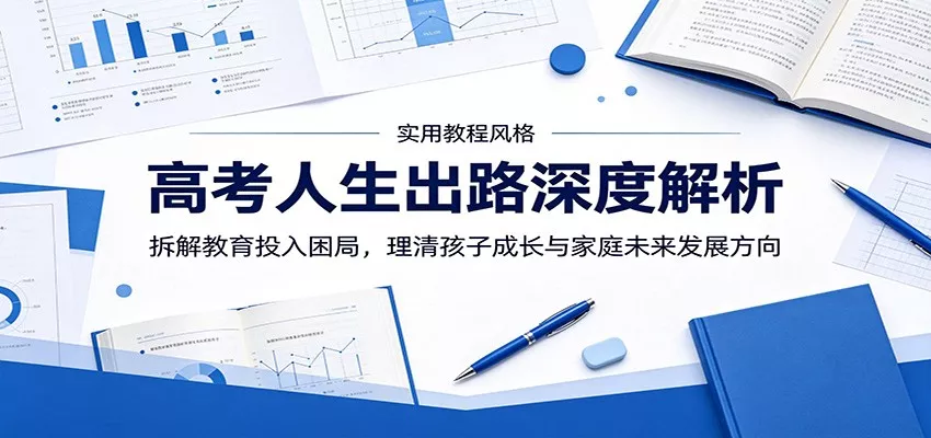 高考人生出路深度解析：拆解教育投入困局，理清孩子成长与家庭未来发展方向 - 淘金派资源网