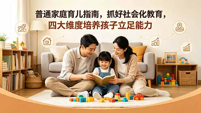 付费文章：普通家庭育儿指南，抓好社会化教育，四大维度培养孩子立足能力 - 淘金派资源网