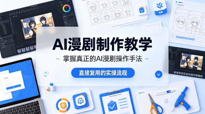 AI漫剧制作教学，带你掌握真正的AI漫剧操作手法，直接复用的实操流程 - 淘金派资源网