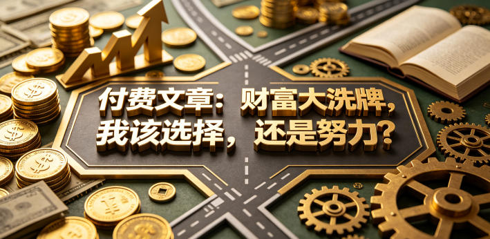 付费文章：财富大洗牌，我该选择，还是努力？ - 淘金派资源网