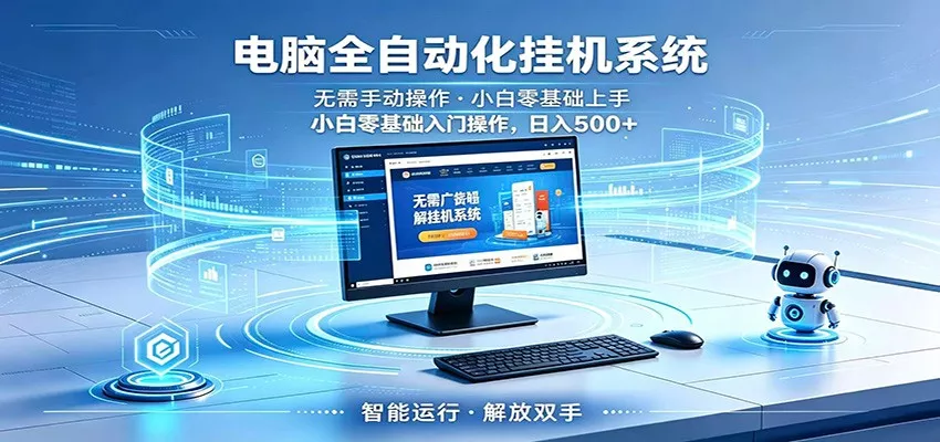 智能广告挂机无需值守，小白上手轻松实现每日增收 - 淘金派资源网