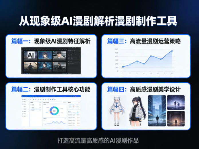 从现象级AI漫剧解析漫剧制作工具，四大篇幅带你了解漫剧，打造高流量高质感的AI漫剧作品 - 淘金派资源网