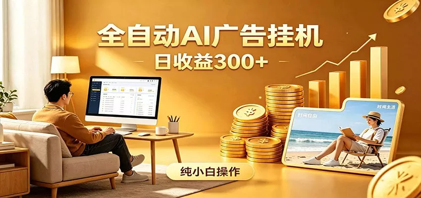 AI风口项目，全程解放双手，后台自动运行赚取收益，每天稳定收益300+ - 淘金派资源网