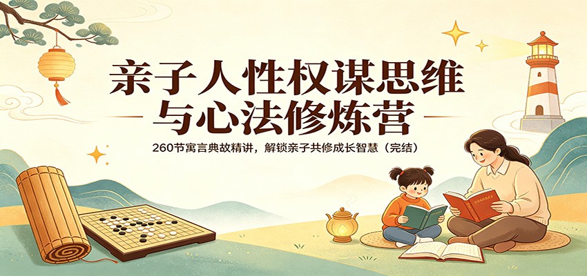 亲子人性权谋思维与心法修炼营：260节寓言典故精讲，解锁亲子共修成长智慧(完结) - 淘金派资源网