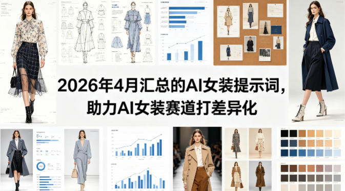 2026年4月汇总的AI女装提示词，助力AI女装赛道打差异化 - 淘金派资源网