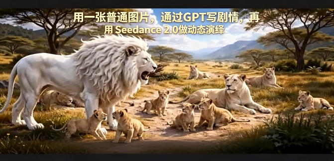 用一张普通图片，通过GPT写剧情，再用Seedance 2.0做动态演绎，居然能生成迪士尼风格搞笑动画 - 淘金派资源网