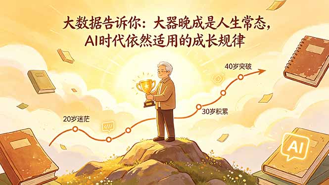 付费文章：大数据告诉你：大器晚成是人生常态，AI 时代依然适用的成长规律 - 淘金派资源网