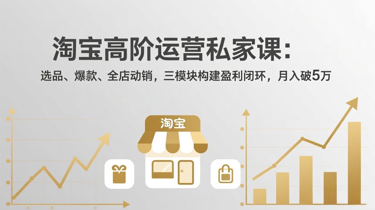 淘宝高阶运营私家课(更新26年4月 - 淘金派资源网