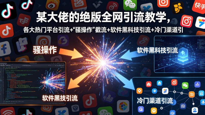 某大佬的绝版全网引流教学，各大热门平台引流+ - 淘金派资源网