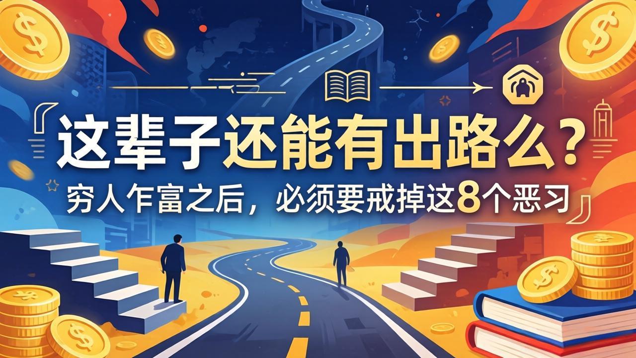 关于人生两篇付费文章【这辈子还能有出路么？】【穷人乍富之后，必须要戒掉这8个恶习】 - 淘金派资源网