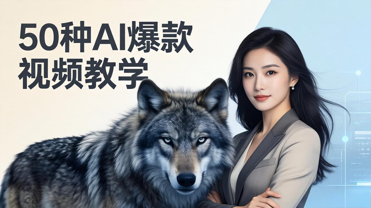 50种AI爆款视频教学：影视级古诗词+治愈萌宠+山海经蛟龙，高阶宝典商业落地 - 淘金派资源网