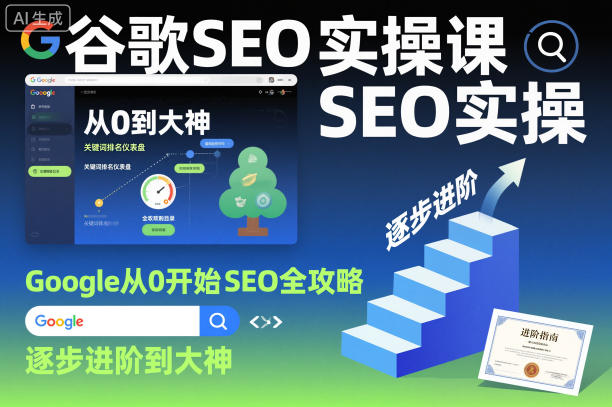 谷歌SEO实操课，Google从0开始SEO全攻略，逐步进阶到大神(更新26年) - 淘金派资源网