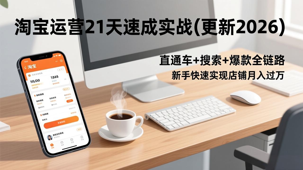 淘宝运营21天速成实战(更新3月 - 淘金派资源网