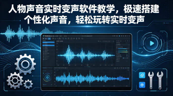 人物声音实时变声软件教学，极速搭建个性化声音，轻松玩转实时变声 - 淘金派资源网