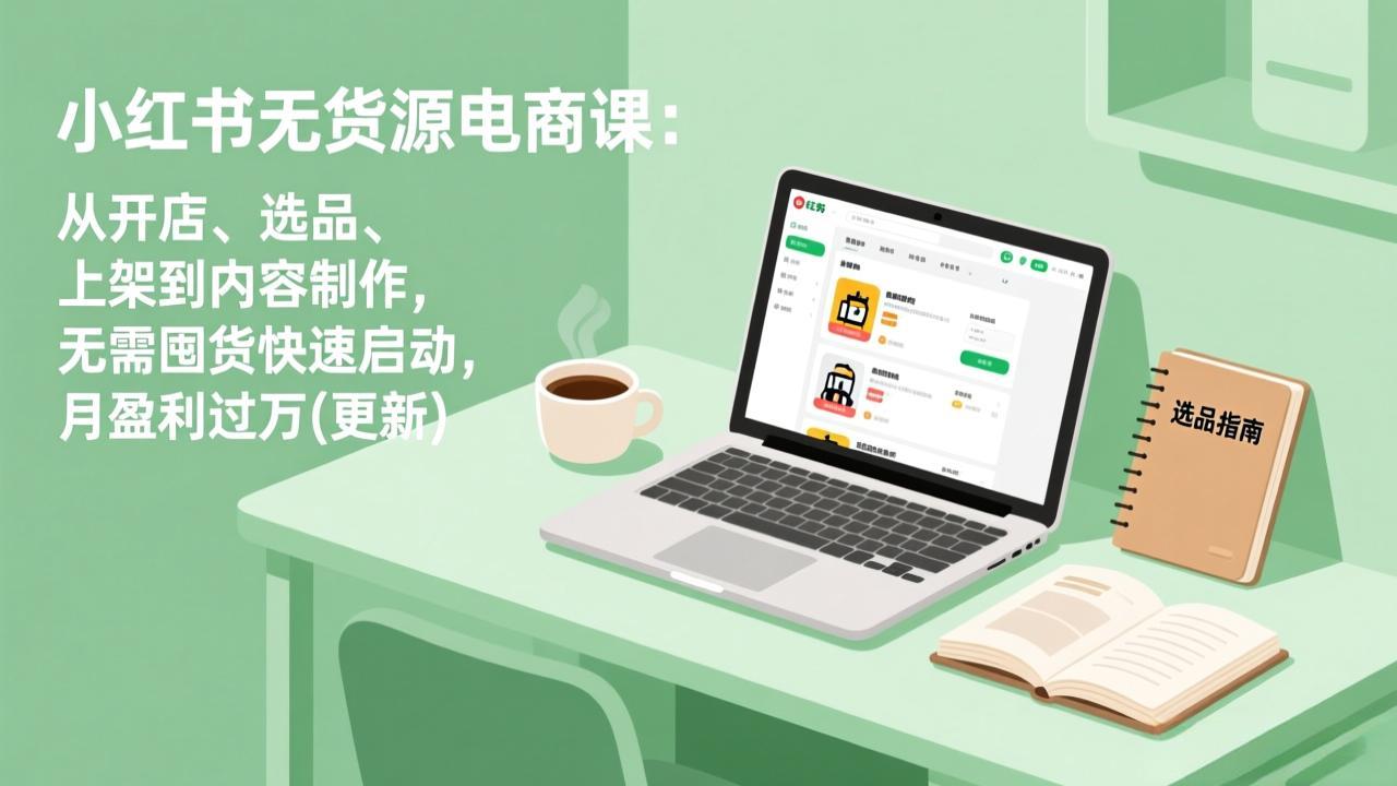 小红书无货源电商课(4月20更新 - 淘金派资源网