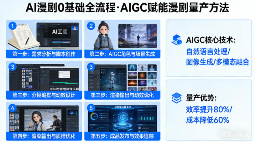 AI漫剧0基础全流程，快速掌握AIGC赋能的漫剧量产方法 - 淘金派资源网
