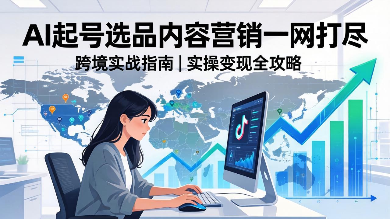 2026 TikTok 跨境AI实操：从零基础到变现全流程，AI起号选品内容营销一网打尽 - 淘金派资源网