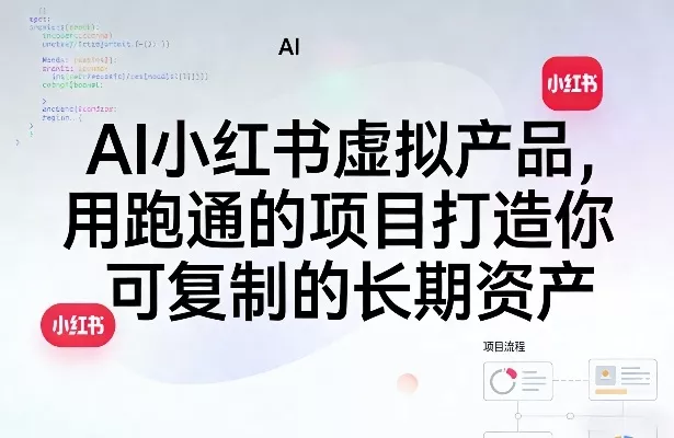 AI小红书虚拟产品，用跑通的项目打造你可复制的长期资产(更新) - 淘金派资源网