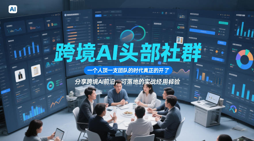 跨境AI头部社群，一个人顶一支团队的时代真正的开始了，分享跨境AI前沿，可落地的实战经验(更新4月22日) - 淘金派资源网