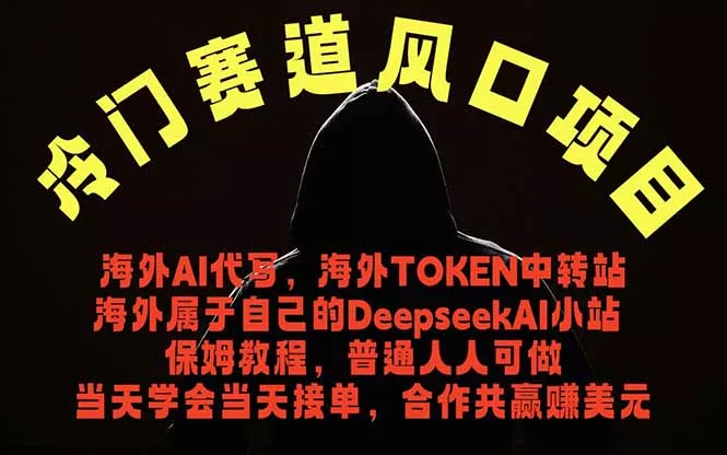 冷门赛道风口项目 海外AI代写！0成本运作完全免费！当天注册当天接单，接单接到手抽筋，无脑… - 淘金派资源网