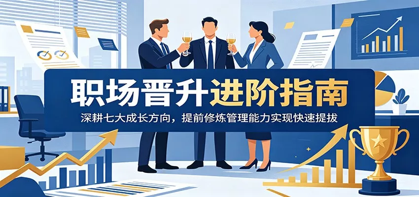 职场晋升进阶指南：深耕七大成长方向，提前修炼管理能力实现快速提拔 - 淘金派资源网