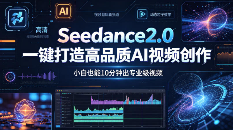Seedance2.0一键打造高品质AI视频创作，小白也能10分钟出专业级视频 - 淘金派资源网