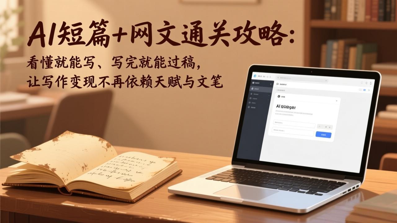 AI短篇+网文通关攻略-更新4月：看懂就能写、写完就能过稿，让写作变现不再依赖天赋与文笔 - 淘金派资源网