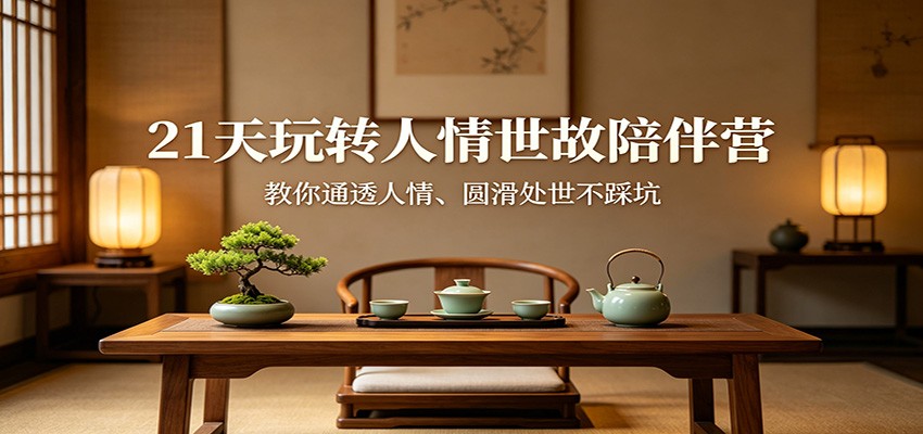 21天玩转人情世故陪伴营：教你通透人情、圆滑处世不踩坑 - 淘金派资源网