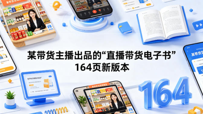 某带货主播出品的《直播带货电子书》164页新版本 - 淘金派资源网