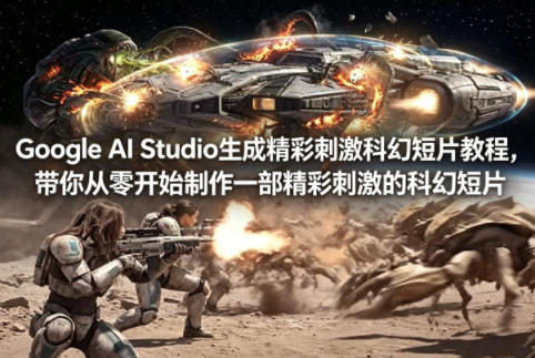 Google AI Studio生成精彩刺激科幻短片教程，带你从零开始制作一部精彩刺激的科幻短片【双语字幕】 - 淘金派资源网